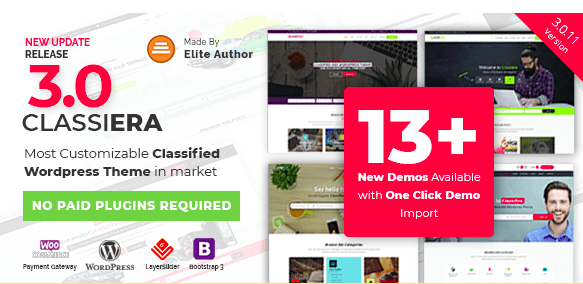 Classiera v3.0.11 - Classified Ads WordPress Theme