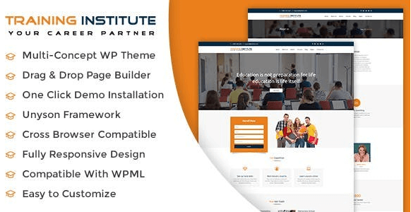 Education & Training Institute WordPress Theme
