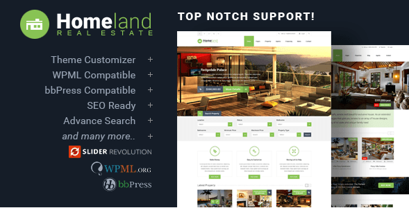 Homeland v3.2.5 - Responsive Real Estate Theme