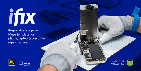 iFix - Phone, Tablet & Electronic Repair Service Responsive Muse Template
