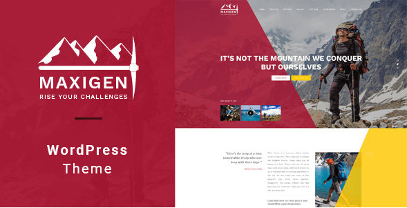 Maxigen v1.2.3 - Hiking and Outdoor WordPress Theme
