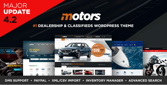Motors v4.2.7 - Automotive, Cars, Vehicle, Boat Dealership