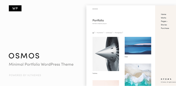 Osmos v1.3.1 - Minimalist Portfolio WordPress Theme