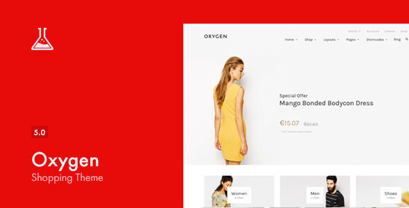 Oxygen v5.2 - WooCommerce WordPress Theme