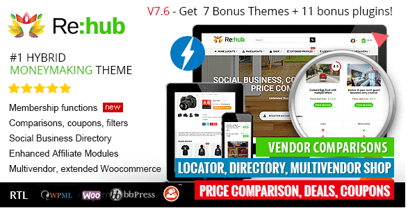 REHub v7.7.3 - Price Comparison, Business Community