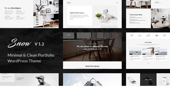 Snow v1.2.0 - Minimal & Clean WordPress Portfolio Theme