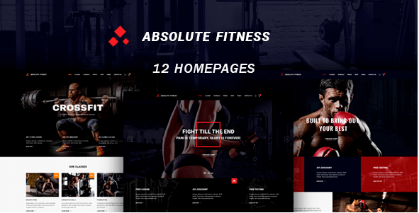 Absolute Fitness v1.0.1 - Multipurpose WordPress Theme