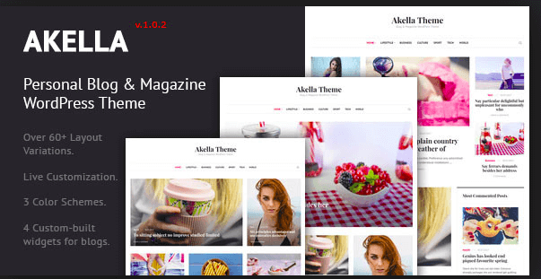Akella v1.0.2 - Personal Blog & Magazine WordPress Theme