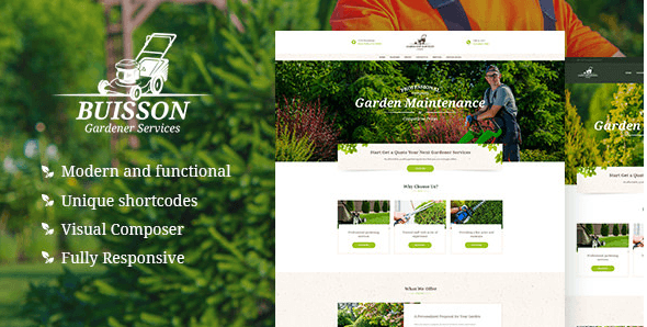 Buisson v1.0 - Gardening WordPress Theme