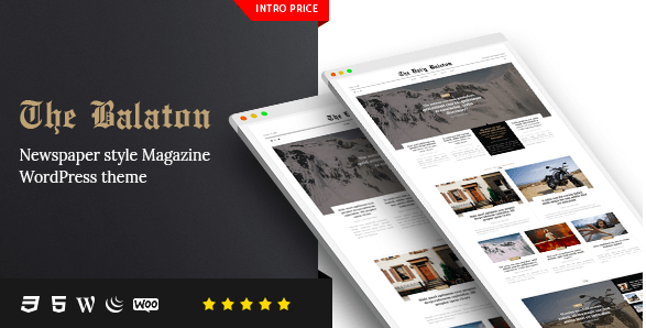 Balaton v1.0.8 - Newspaper style Magazine WordPress