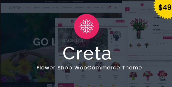 Creta v3.1 - Flower Shop WooCommerce WordPress Theme