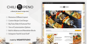 Chilipeno v1.0.1 - Recipe & Food WordPress Theme