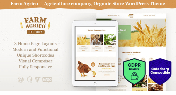 Farm Agric v1.1 - Agricultural Business WordPress Theme