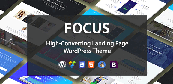 Focus High v1.1 - Converting Landing Page WordPress Theme