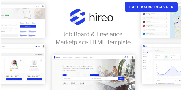 Hireo - Job Board & Freelance Services Marketplace HTML Template