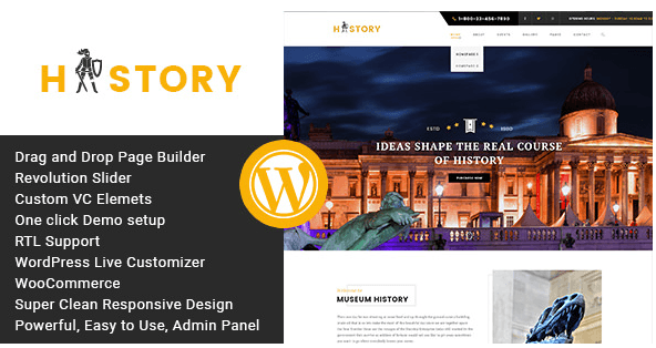 History v1.2.2 - Museum and Exhibition WordPress Theme