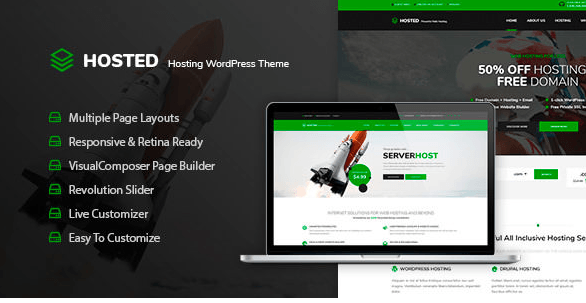Hosted v1.0.2 - WordPress Hosting Theme + WHMCS