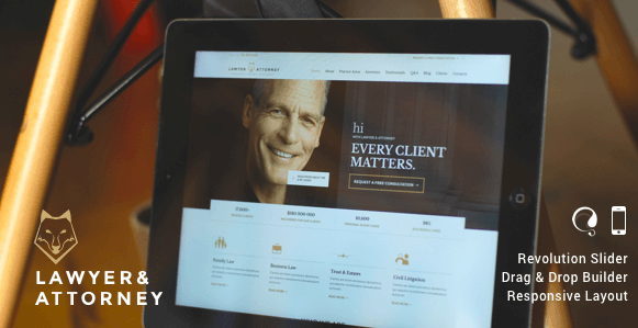Lawyer & Attorney v1.4 - Theme for Lawyers and Law Firm