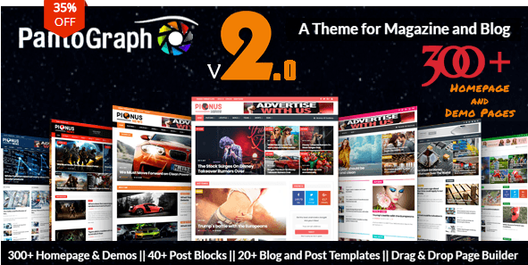 PantoGraph v2.5.1 - Newspaper Magazine Theme