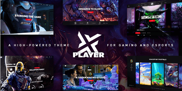 PlayerX v1.1 - A High-powered Theme for Gaming