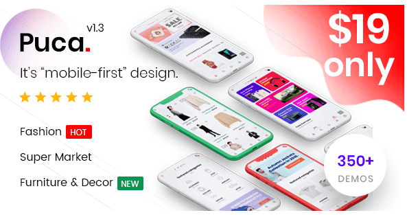 Puca v1.3.6 - Optimized Mobile WooCommerce Theme