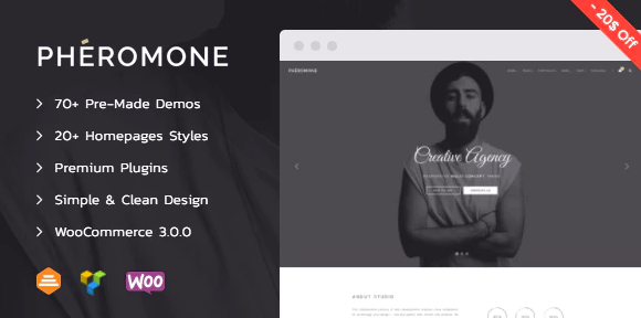 Pheromone v1.3.4 - Creative Multi-Concept WordPress Theme