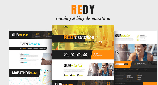 Redy v1.0 - Marathon & Sports WordPress Theme