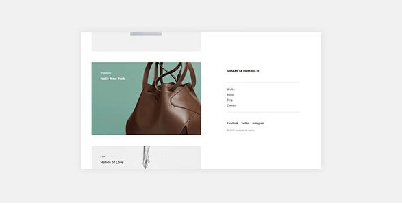 Samanta v1.0.0 - Minimal Portfolio WordPress Theme