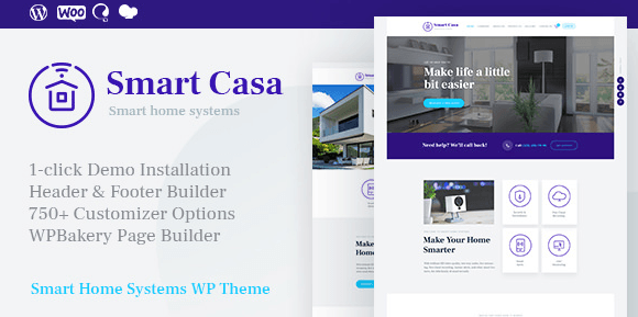 Smart Casa v1.0 - Home Automation & Technologies Wordpress Theme
