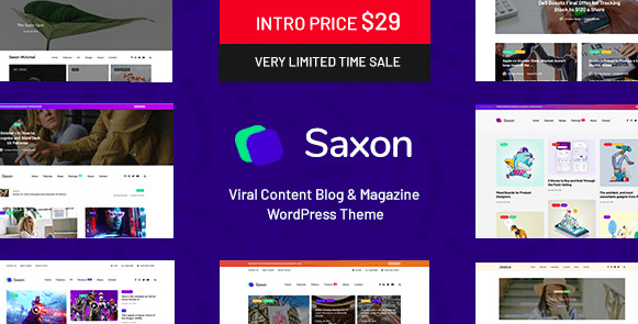 Saxon v1.3.0 - Viral Content Blog & Magazine Theme