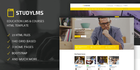 Studylms - Education LMS & Courses HTML Template