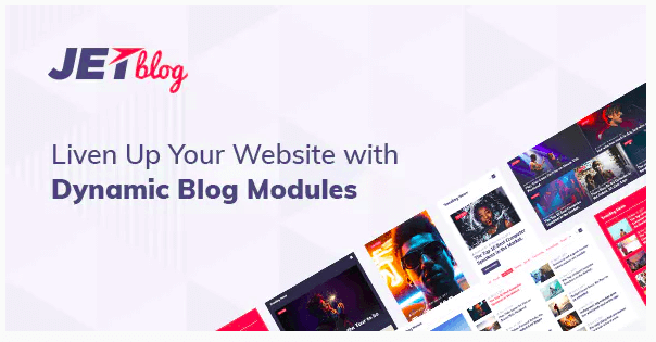 jetblog blogging package for elementor page builder