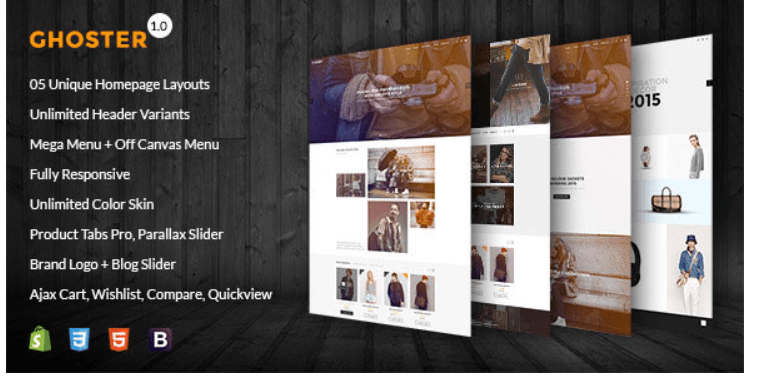 GHOSTER - MULTIPURPOSE RESPONSIVE SHOPIFY THEME