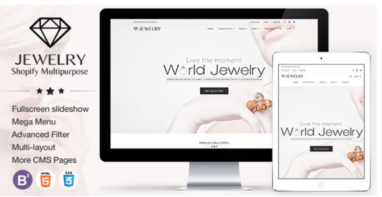 JEWELRY - RESPONSIVE SHOPIFY THEME