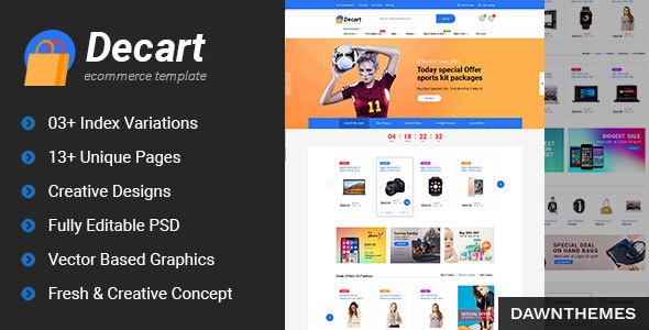 Decart - eCommerce PSD Template