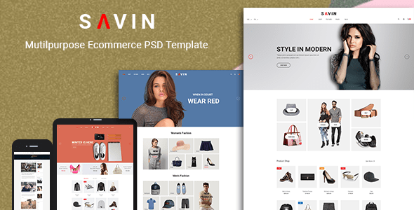 Savin - Fashion PSD Template