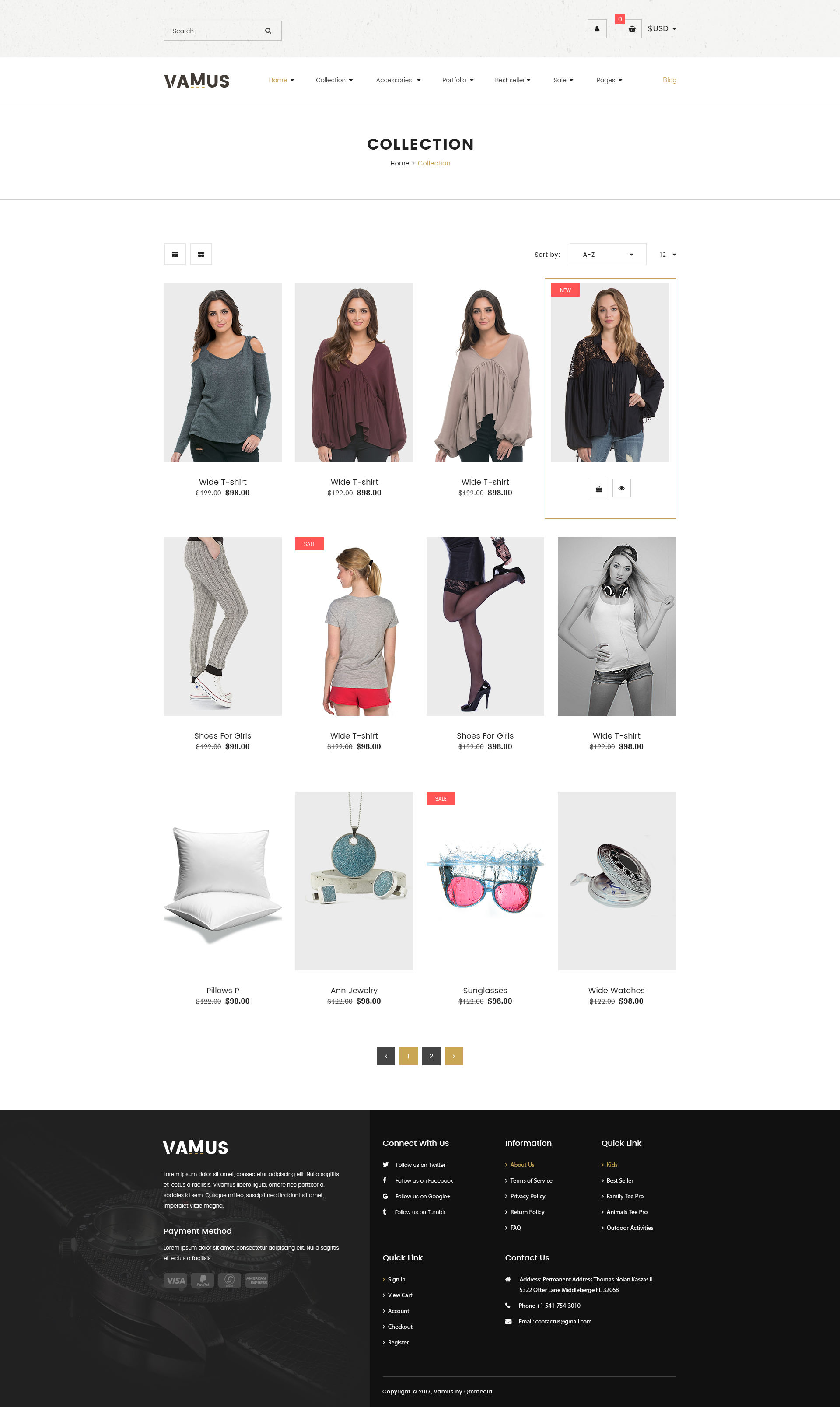 Vamus - Multipurpose eCommerce HTML Template - 3