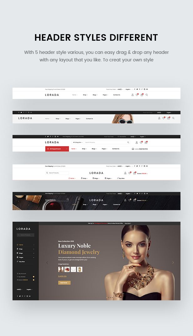 Lorada - Multipurpose eCommerce PSD Template - 4