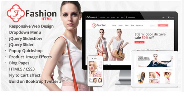 Responsive HTML Template - Fashion