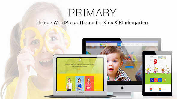 Primary - WordPress Theme for Kids and Schools |  WP of design of teaching materials