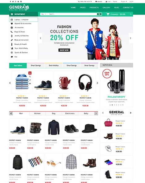 Supermarket HTML template
