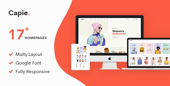 Capie | Minimalist eCommerce PSD Template