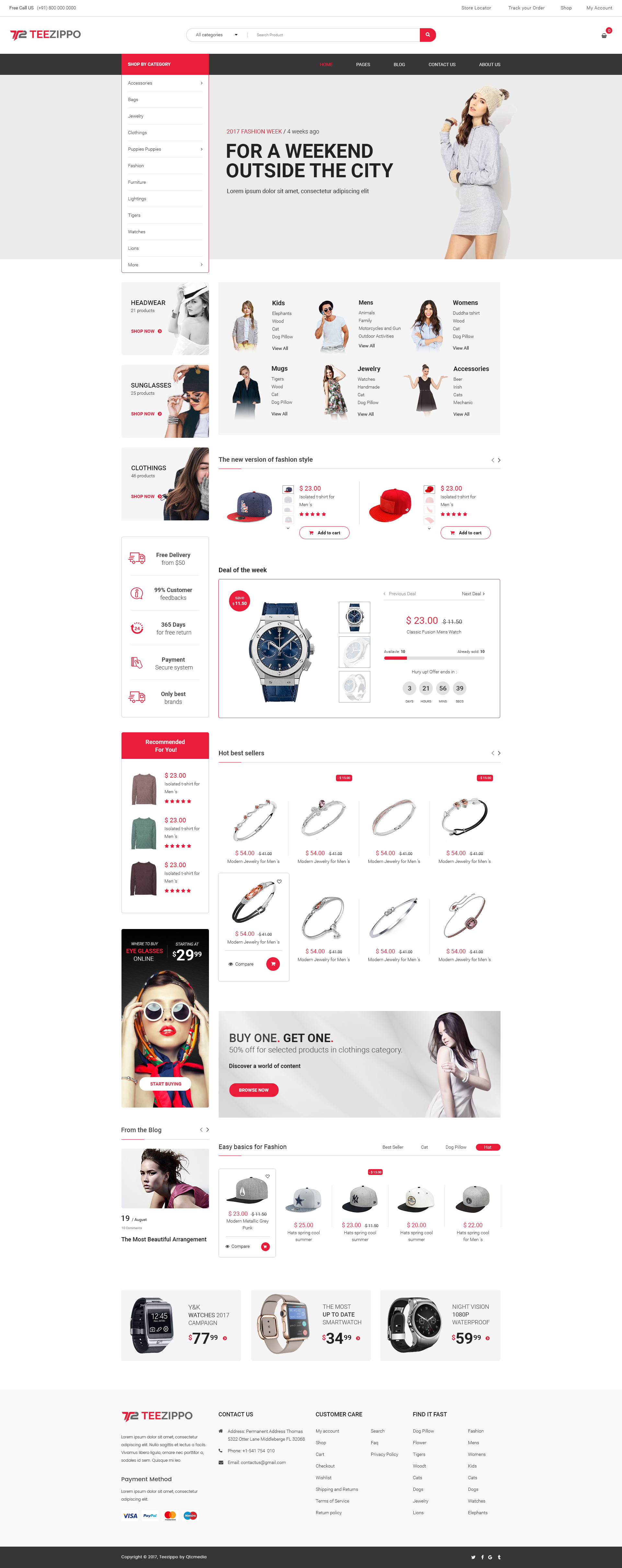 Teezippo - HTML template for e-commerce