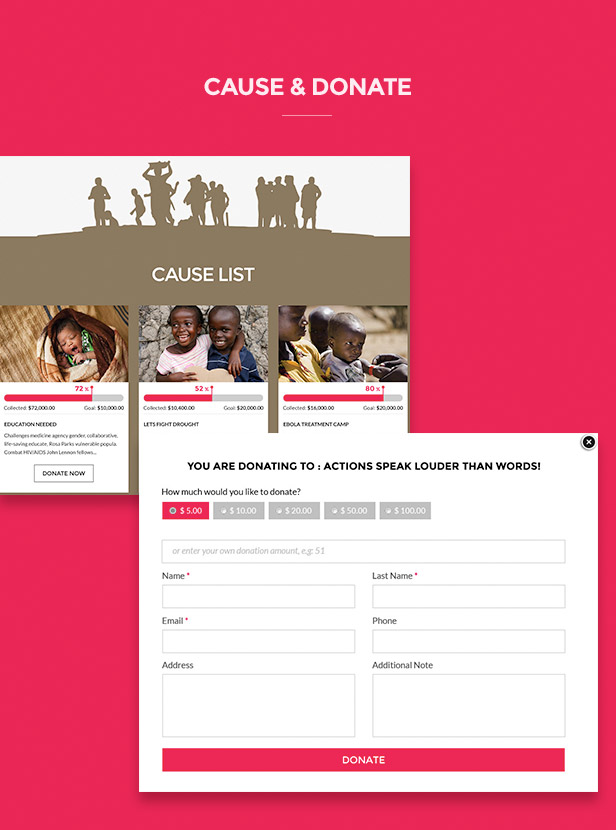 Cause Donation