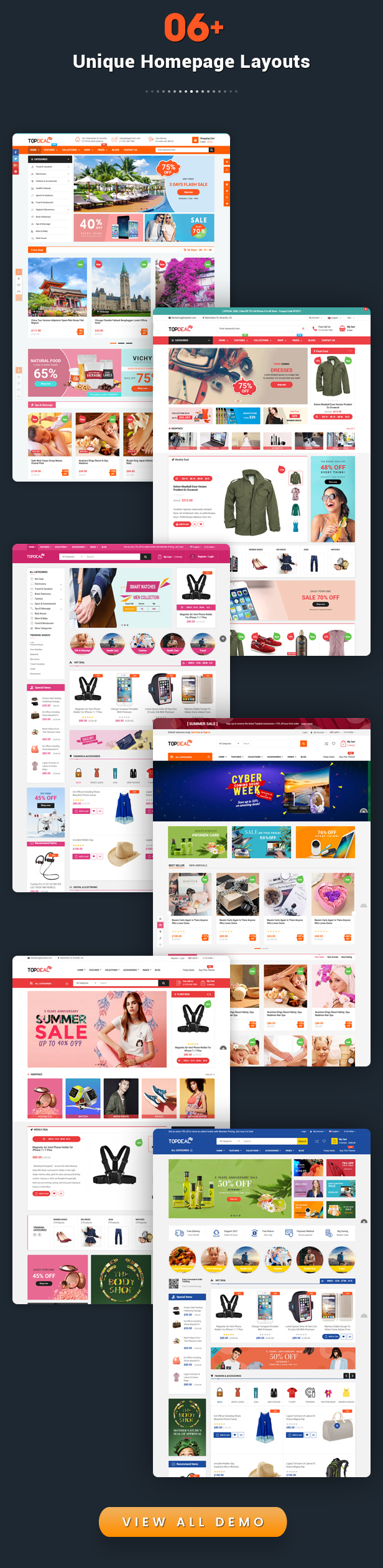 TopDeal - Responsive multipurpose HTML 5 template (furniture layouts included)