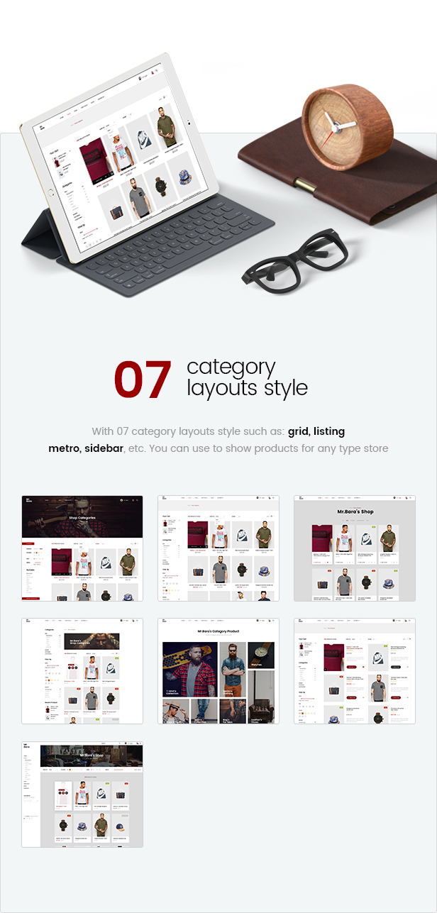 Mr. Bara |  A premium multi-ecommerce PSD template - 12