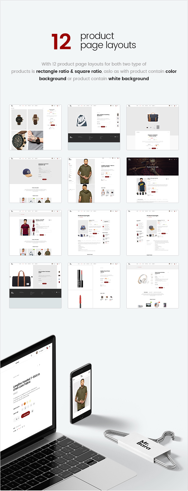Mr. Bara |  A premium multi-ecommerce PSD template - 13