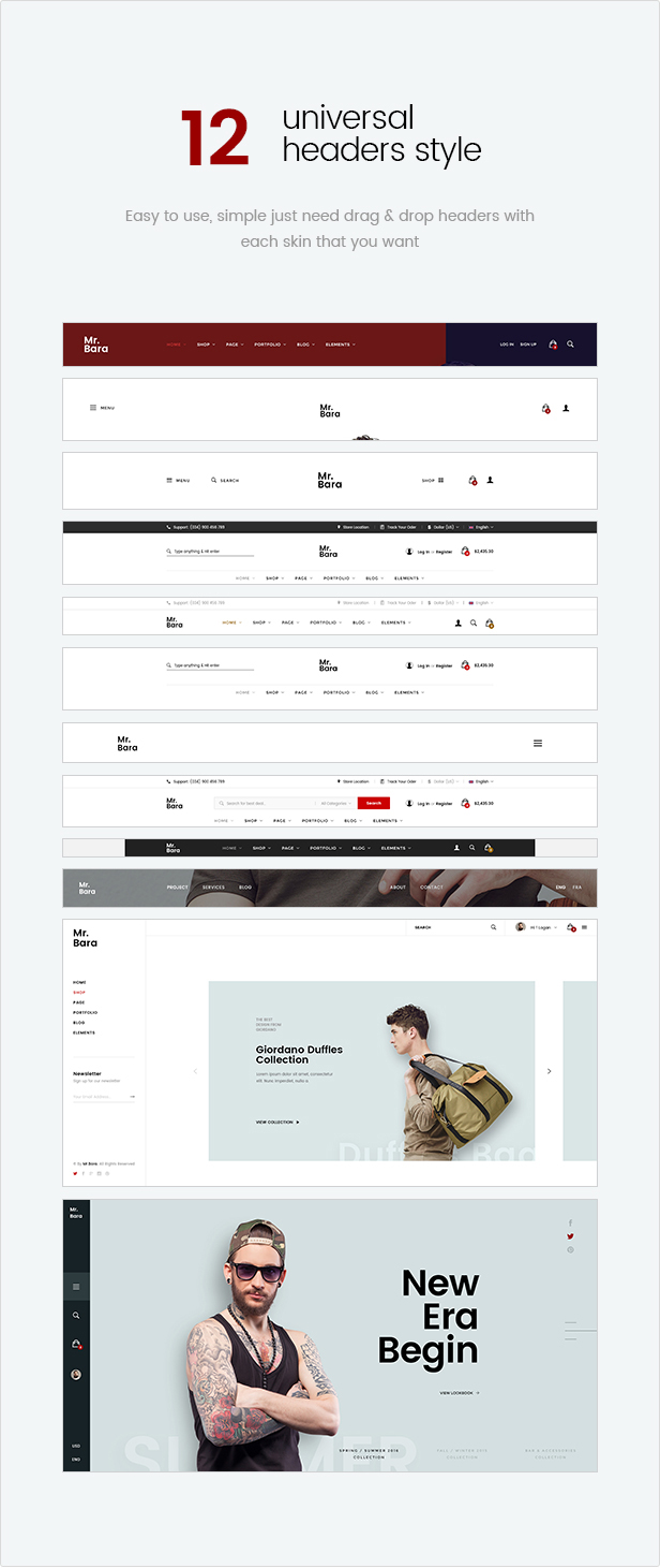 Mr. Bara |  A premium multi-ecommerce PSD template - 11