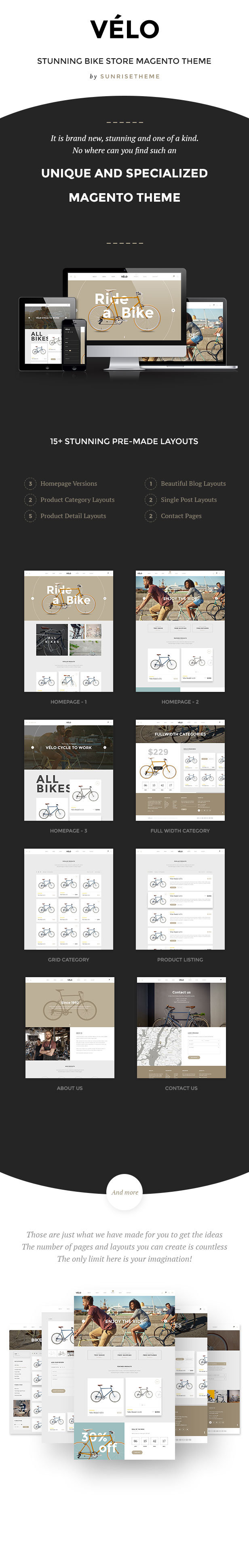 Magento themed bike shop