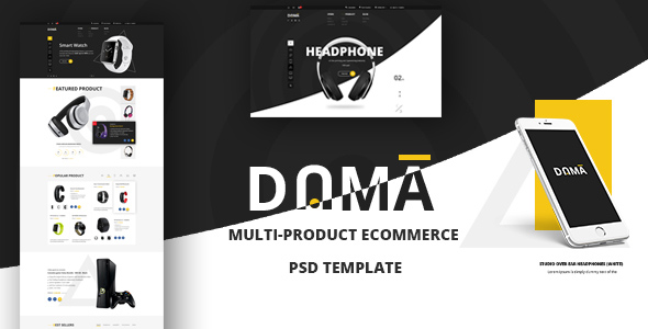 LADY?  Modern PSD template for multiproduct eCommerce online store